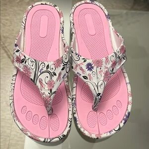 Floral Pink Sandals